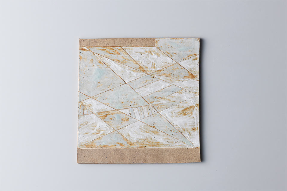 作品「四角皿 square plate」の写真